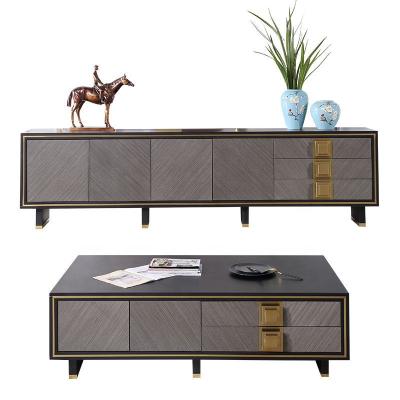 China New Design Modern High End Wooden Coffee Table TV Stand TV Wooden Table for sale