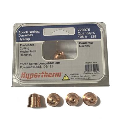 China Hypertherm Plasma Cutting Copper Nozzle 125A 220975 for sale