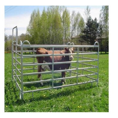 China Competitive Price Easily Assembled Heavy Duty Portable Galvanized Metal Corral Welded Steel Cattle Panels Fence for sale