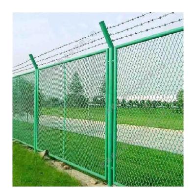 China Wall Welded Anti Wire Climbing Easily Assembled Good Quality Strong Protection Mesh Airport Fence With Razor Barbed Wire for sale