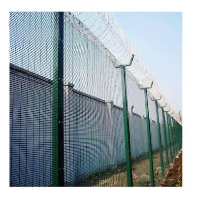 China Hot Selling Easily Assembled Black And Green Powder Coated Security Anti Climb Fence for sale