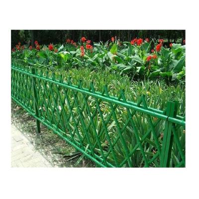 China Low Price Factory Supply China Easily Assembled High Quality Powder Coated Bamboo Fence Garden Decoration Green Garden Fence for sale