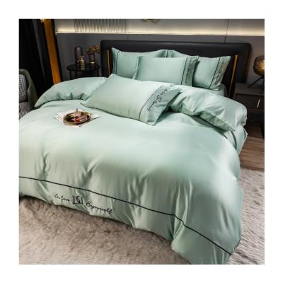 China New Arrival Anti-Static Cotton Sheet Comforter Bed Sheets Damast Luxury Bedding Set for sale