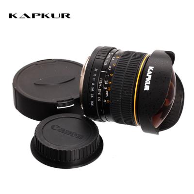 China Kapkur 8mm 835 Manual Focus Fisheye Camera Lens for sale