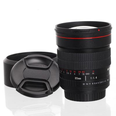 China Aluminum Glass F1.4 Lens + 85mm Optics For Canon 85mm High Quality F1.4 Portrait Lens for sale