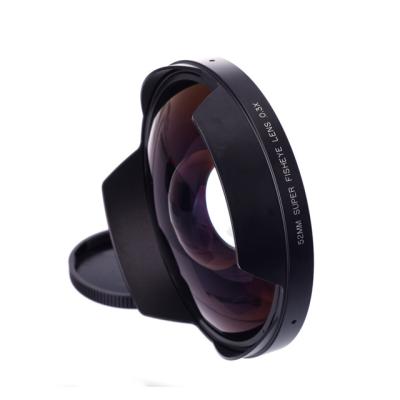 China Add-on Fisheye Lens of Manual Focus 0.3X 37mm Fisheye Camcorder Lens for sale