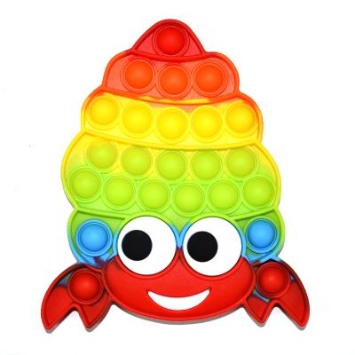 China Decompression Toy Food Grade Silicone Noise Buster Toy Noise Push Bubble Busy Person Toys Pinch For Decompression And Christmas Gift for sale