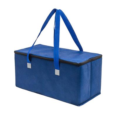 China Custom Size Waterproof Cooler Bag Large Capacity Food Delivery Non Woven Insulated Cooler Bag for sale