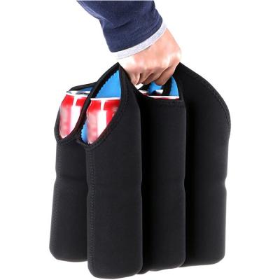 China Factory Custom High Quality Waterproof 6 Beer Bottle Neoprene Cooler Bag Wholesale 6 Bottle Drinks Neoprene Cooler Bag for sale