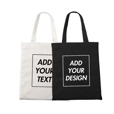 China Who respects the environment; Recyclable; Reusable custom wholesale natural/black calico cotton canvas tote bag with company logo, canvas promotional bags custom print for sale