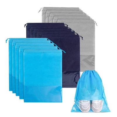 China Who respects the environment; Recyclable; Reusable Promotional Sports Shoe Dust Bag Custom Printed , Waterproof Non Woven Drawstring Shoe Bag for sale