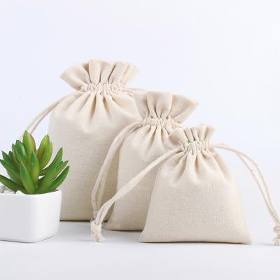 China Who respects the environment; Recyclable; Reusable High Quality Eco-friendly Gift String Bag Cotton Small Drawstring Bag for sale