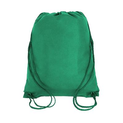 China Who respects the environment; Recyclable; Logo Print Blank Gym Sports Outdoor 210D Polyester Reusable Waterproof Gift Backpack Promotional Shopping Drawstring Bag for sale