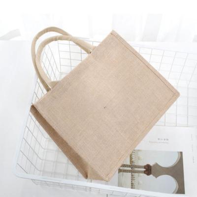 China Wholesale Natural Eco-Friendly Shopping Lightweight Carry Jute Tote Bag for sale