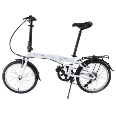 China 2021 New Adult Bike High Performance 6061 Alloy Small Size Easy To Carry White Suv D6 Folding Bike for sale