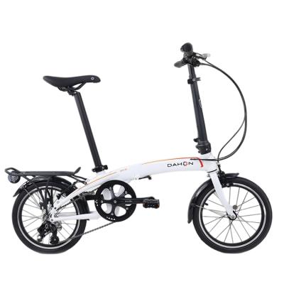 China Low Moq Adult Maker Small Size Easy To Carry White 6061 Alloy Qix D3 Folding Bike for sale