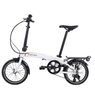 China Adult Most Popular Custom Size Small Size Easy To Carry 6061 Alloy Qix D3 White Folding Bike for sale