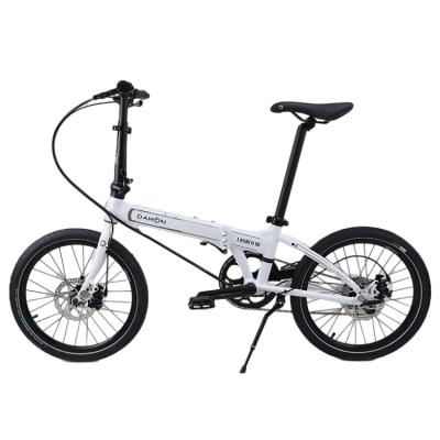 China Adult China Product High Quality Small Size Easy To Carry White 6061 Alloy Pitch Folding Bike for sale