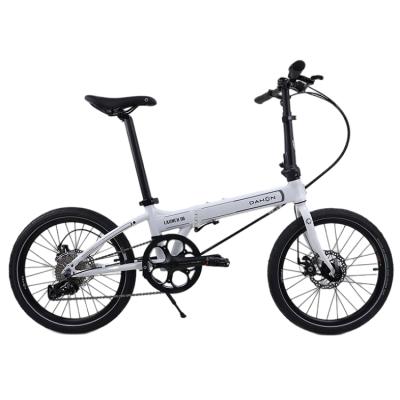 China Adult Hot Sale Lower Price Professional Small Size Easy To Carry White 6061 Alloy Launch Folding Bike for sale