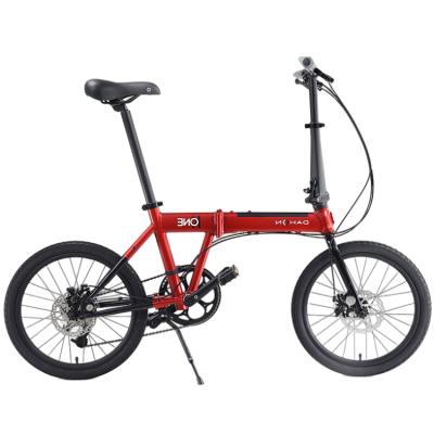 China Adult Quality Perfect Small Size Easy To Carry 6061 Alloy Kone Red Folding Bike for sale