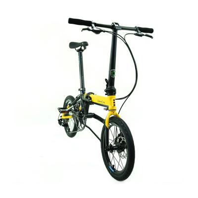 China 2021 New Design 6061 Alloy K3Plus Adult Small Size Good Quality Yellow Easy To Carry Folding Bike for sale