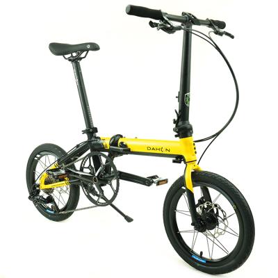 China Adult New Arrival 2021 Small Size 6061 Alloy Yellow K3Plus Easy To Carry Folding Bike for sale