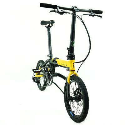 China 2021 new product small size adult good price easy to carry 6061 alloy yellow K3 folding bikeRead More for sale