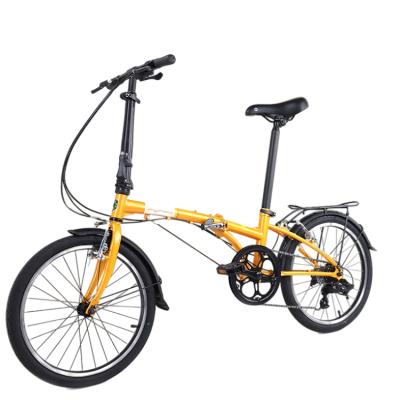 China Factory Price 6061 Alloy Adult Brand New Orange Dream D6 Bike High Performance Folding Bike for sale