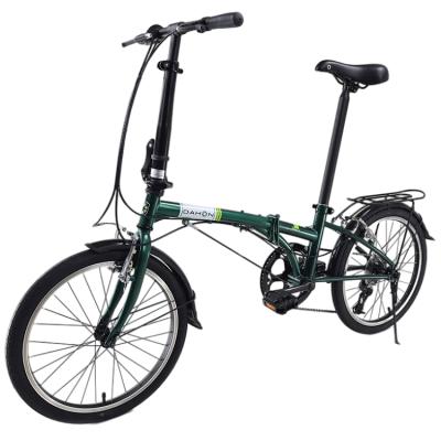 China Adult Hot Selling High Performance Bike High Quality Green 6061 Alloy Dream Folding D6 Bike for sale