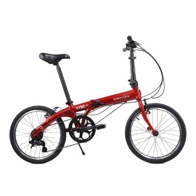 China Adult Promotional Bike High Performance 6061 Alloy Small Size Easy To Carry Red Vwbe D7 Folding Bike for sale