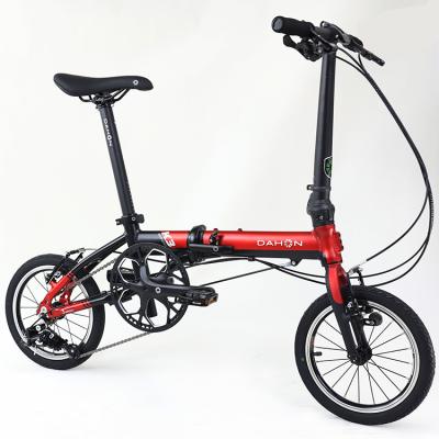 China Adult Promotional High Density Small Size Easy To Carry 6061 Alloy Red K3 Folding Bike for sale