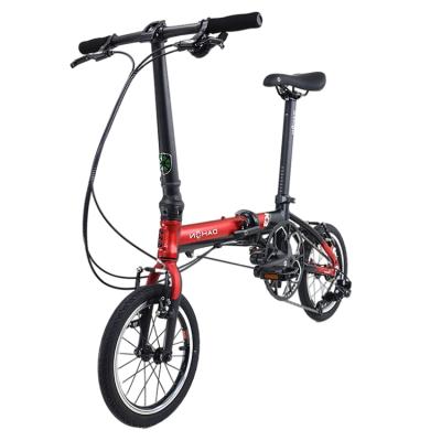 China 2021 Adult Factory Hot Sales Hot Style 6061 Combine Red K3 Small Size Easy To Carry Folding Bike for sale