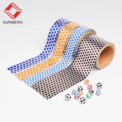 China Food Printed Aluminum Foil Chocolate Wrappers For Chocolate Balls Chocolate Wrapper Wrapping Football Roll for sale