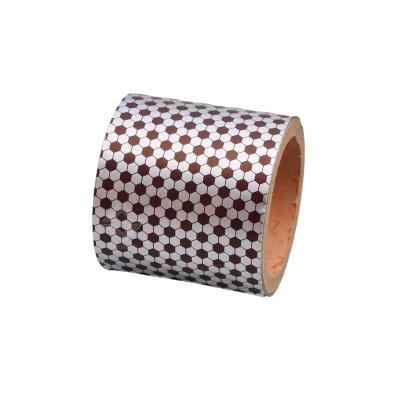 China Food Color Printed Aluminum Foil Chocolate Wrappers For Wrapping Food Chocolate Balls Chocolate Wrapping Football Roll Guard for sale