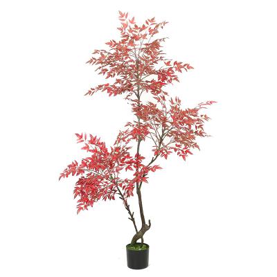 China Hot Sale Indoor Home Decoration 180cm Artificial Plants Simulated Red Flowers With Wholesale Price for sale