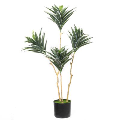 China Fast Delivery Handmade High Quality Home Decor Plastic Bonsai Tree With Pot Artificial Faux Plants for sale