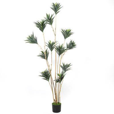 China High Quality Handmade Artificial Plants 195 Cm Large Durable Artificial Tree Ornament Plants Wooden Trunk For Sale for sale