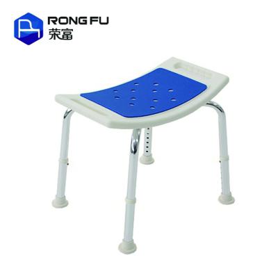 China bathroom shine finsed aluminum shower chairs bath seat shower bench with EVA seat pad RF-JB201EVA for sale