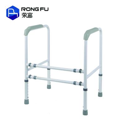 China Powder-coated tool steel frame free installation height adjustable toilet safety frame for the elderly for sale