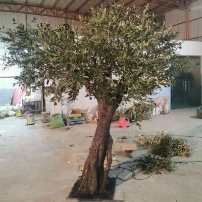 China Eco-friendly manufacturer of cheap artificial china olive tree for garden or plaza decor for sale