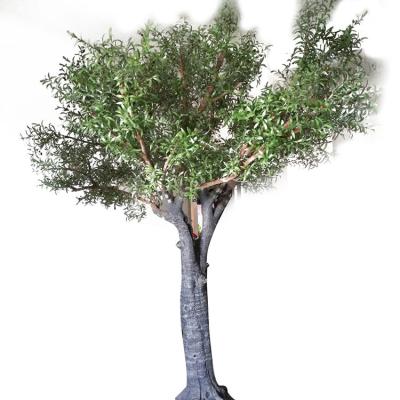 China Large Size Quality Fiberglass Custom 10ft Modern Plastic Indoor Outdoor Artificial Fake Olive Tree for sale