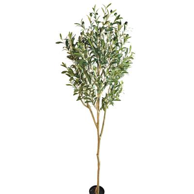 China Eco-friendly Artificial Olive Tree In Pot, 180Cm 6 Feet - Large Artificial Silk Olive Tree Ornamental Leaves for sale