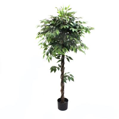 China Modern Hot Selling Artificial Ficus Tree Home Decorations Small Indoor Outdoor Plants Eco-friendly Fake Banyan Tree for sale