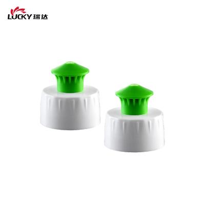 China Non Spill 18/410 20/410 24/410 28/410 Plastic PP Pull Top Push Filp Disc Screw Cap Covers for sale