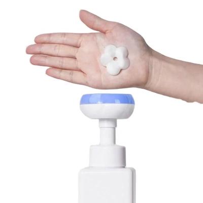 China Non Spill Plastic Pump 42mm Bady Hand Washing Pump 40mm Flower Foam Lotion Dispenser Pump Foam Bottle Flower Shape for sale