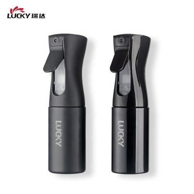 China China High Quality Empty Matt Black Plastic Hair Water Fine Continuous Mist Spray 300ML 200ML 500ML Spray Bottle 300ML for sale