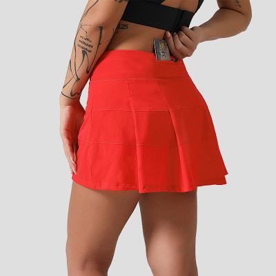 China New Breathable Custom Design Yoga Skirt With Inner Shorts Waist Quality Quick Dry Sports Golf Tennis Skirt for sale