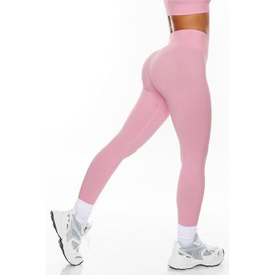 China New Style Breathable Women Workout Sports Leggings Comfortable Gym Fitness Active Use Yoga Seamless Pants for sale