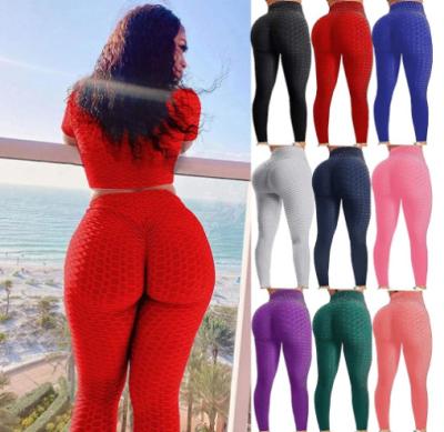 China Sale Women Peach Butt Breathable Hot Yoga Pants High Waist Fitness Leggings Women Workout Push Up Leggings for sale