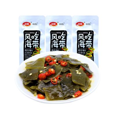 China Factory Natural Supply 180g Weilong Boxed Spicy Seasoned Kelp Seaweed Snack Ready Made for sale